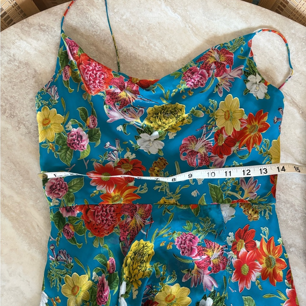 Alice + Olivia Christina Floral High-Low Dress. - Picture 12 of 12